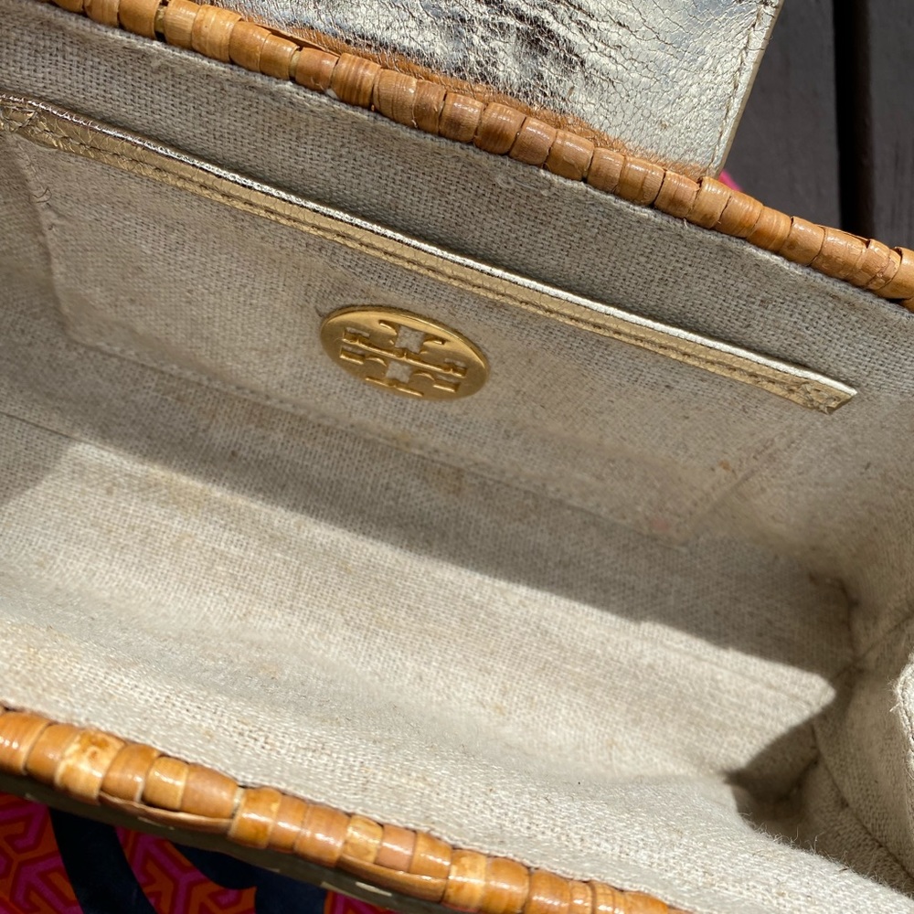 Tory Burch Raffia clutch
